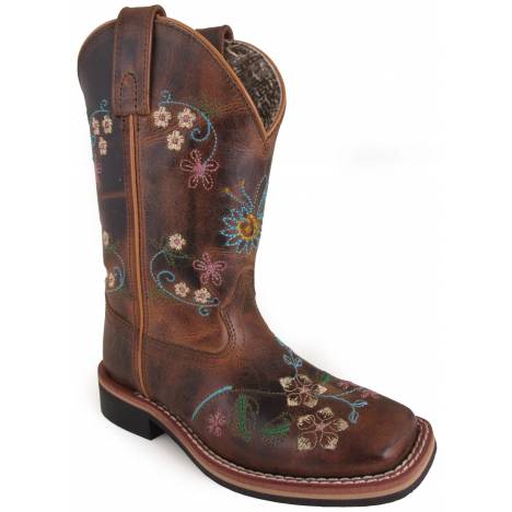 Smoky Mountain Kids Floralie Leather Western Boots