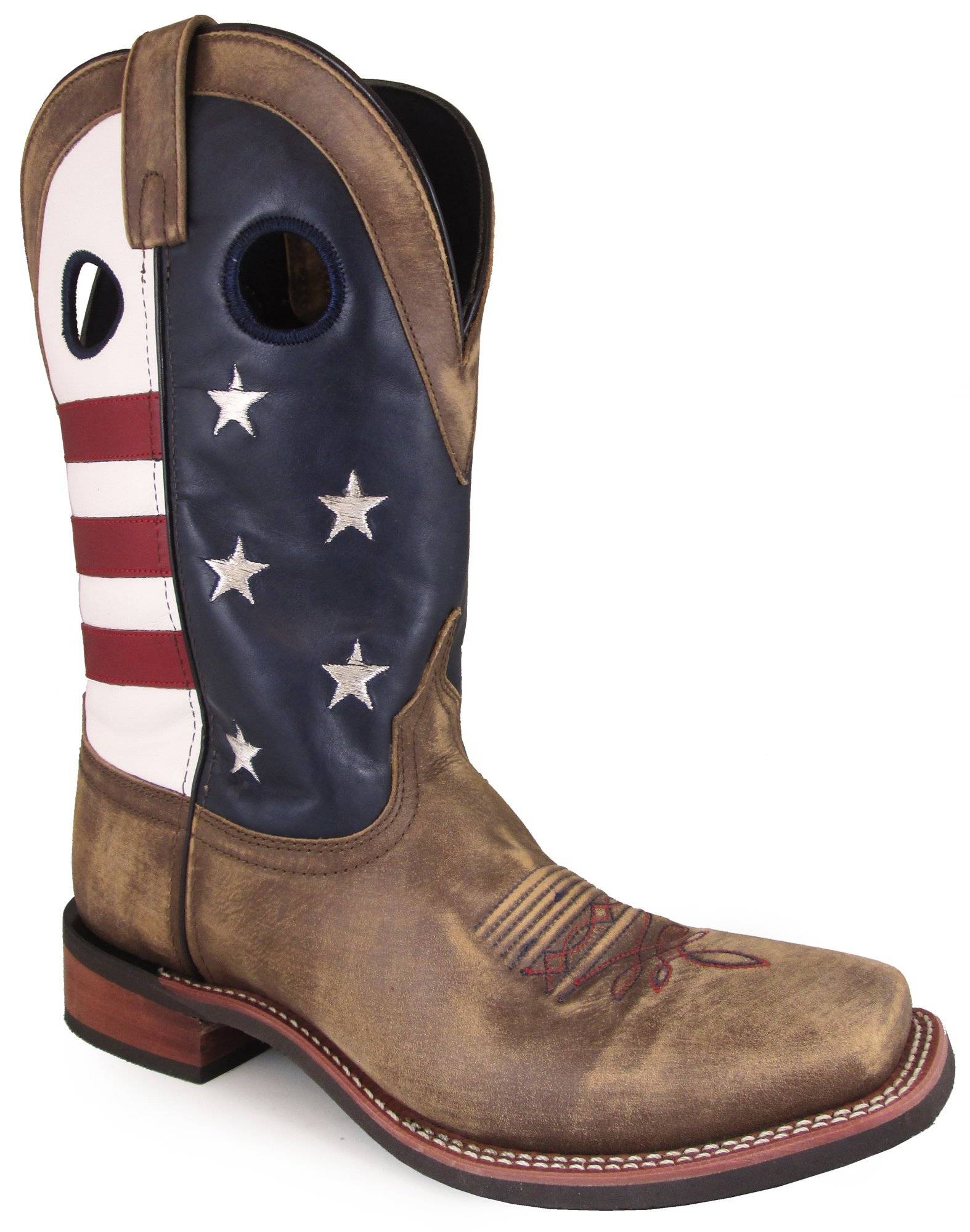 Smoky Mountain Mens Stars and Stripes 11" Leather Western Boots