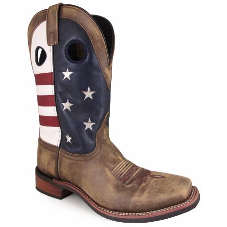 Smoky Mountain Mens Stars and Stripes 11" Leather Western Boots