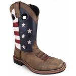 Smoky Mountain Ladies Stars and Stripes Leather Western Boots