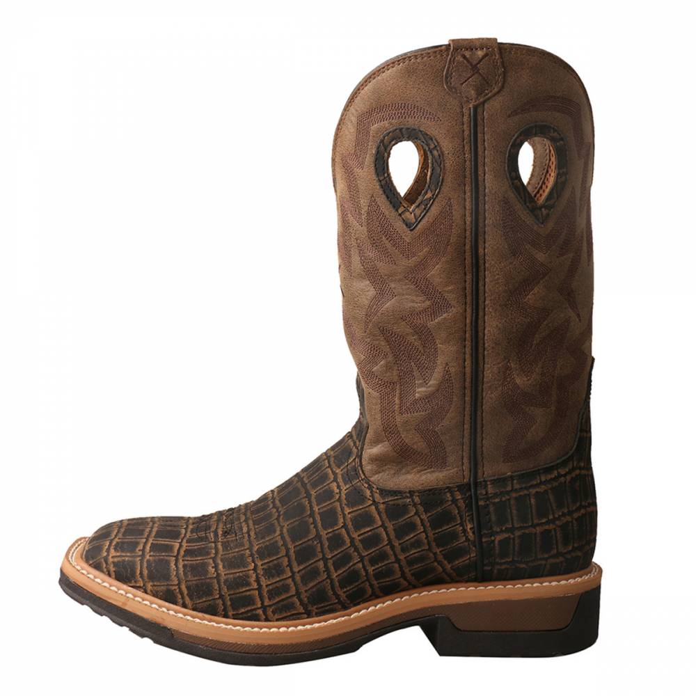 Twisted X Mens Alloy Toe Lite Western Work Boots | HorseLoverZ