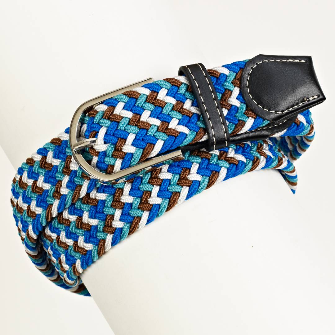 Ovation Braided Stretch Belt Victory Blue/Perwinkle