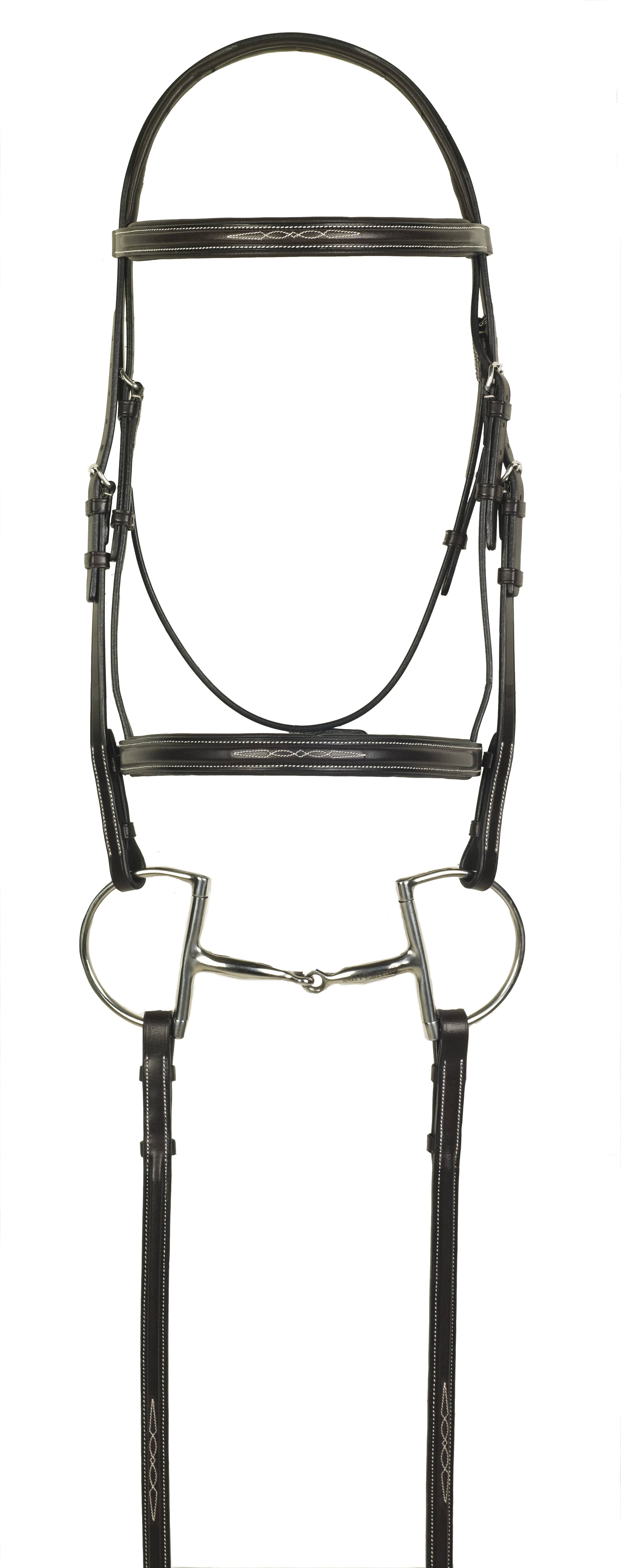 Aramas Fancy Square Raised Padded Bridle with Fancy Lace Reins