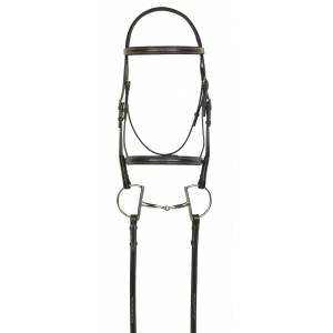 Aramas Fancy Square Raised Padded Bridle with Fancy Lace Reins