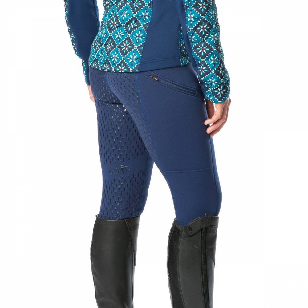 Kerrits Women's Power Stretch II Pocket Full Seat Tight With Polartec   Black