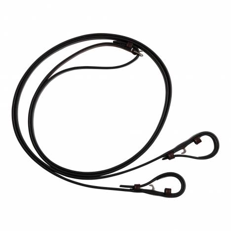 Huntley Equestrian Fancy Stitched Rubber Reins, 5/8" Width