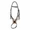 Huntley Equestrian Sedgwick Fancy Stitched Square Raised Figure 8 Bridle