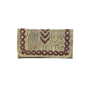 American West Ladies Driftwood Tri-Fold Wallet