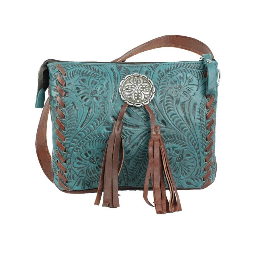 American West Lariats And Lace Multi-Compartment Crossbody Bag