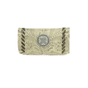 American West Ladies Lariats And Lace Tri-Fold Wallet