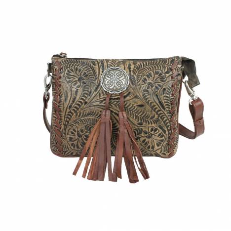 American West Lariats And Lace Multi-Compartment Crossbody Bag