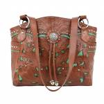 American West Lady Lace Zip Top Tote