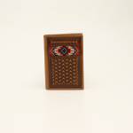 Ariat Mens TriFold Multi Embroidered Inlay Wallet