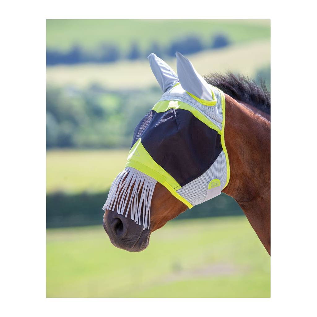 Shires Air Motion Fly Mask Wtih Ears & Nose Fringe