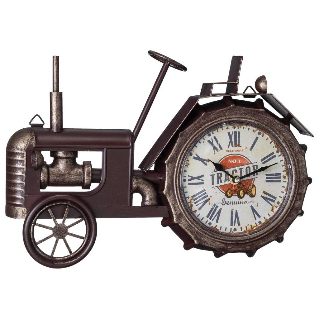 Gift Corral Bronze Tractor Table Top Clock