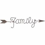 Gift Corral Family Arrow Wall Hanging
