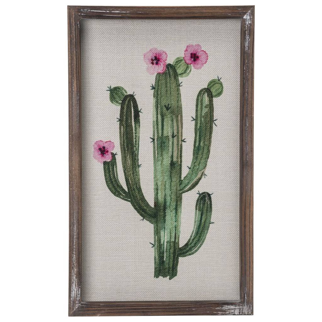 Gift Corral Floral Cactus Wall Canvas