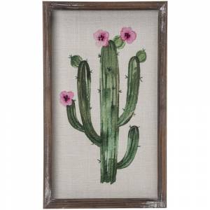 Gift Corral Floral Cactus Wall Canvas