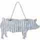 Gift Corral Corrugated Metal Pig Sign