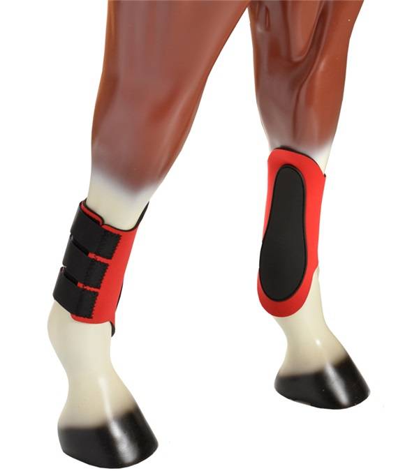 EHL078-RE Neoprene Splint Padded Boots, Red