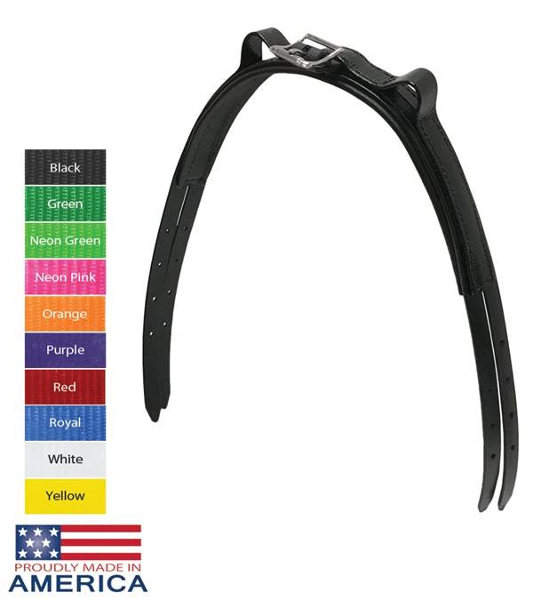 FW3790-GN Feather-Weight Euro Bridle Crown sku FW3790-GN