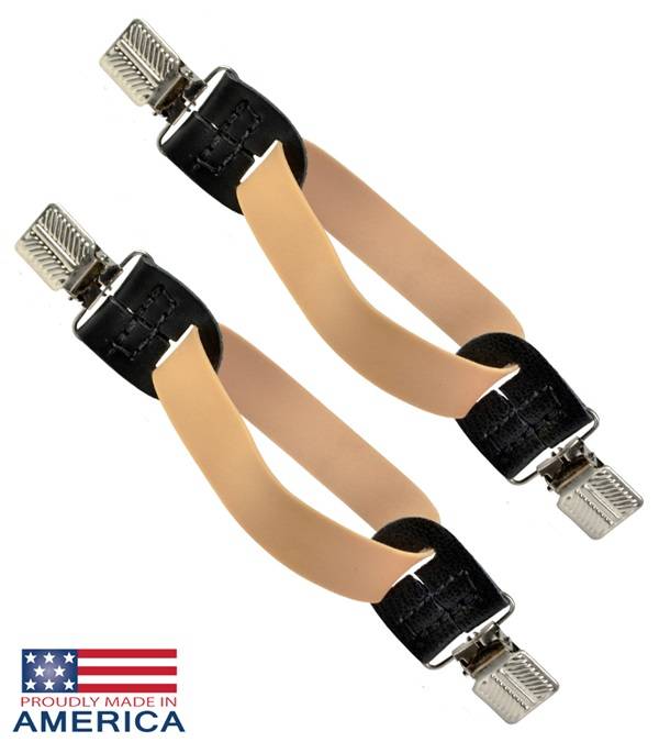 Feather-Weight Rubber Pant Clips - Sold in Pairs