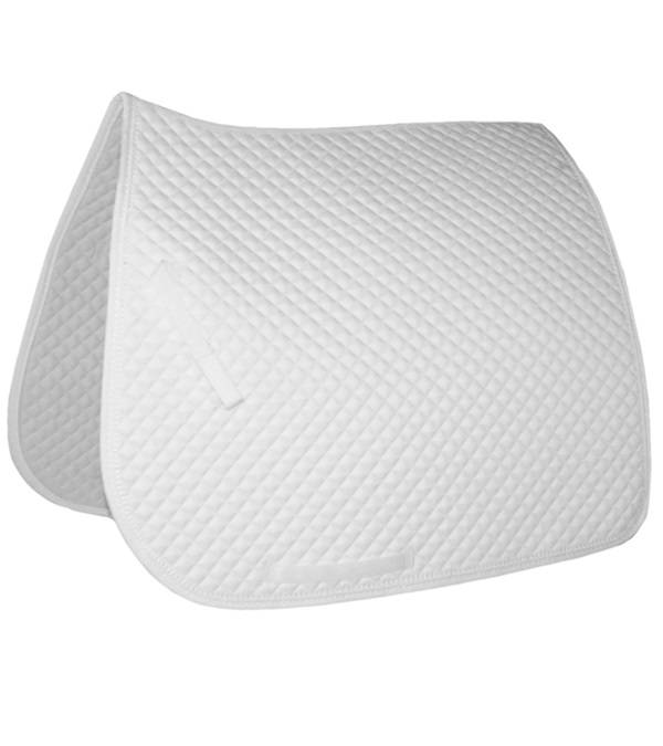 10333-WH-WH-WH Jacks Quilted Dressage Pad sku 10333-WH-WH-WH