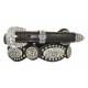 Jack Daniel's Ladies Scalloped & Studded Leather Belt with 3-Piece Buckle Set