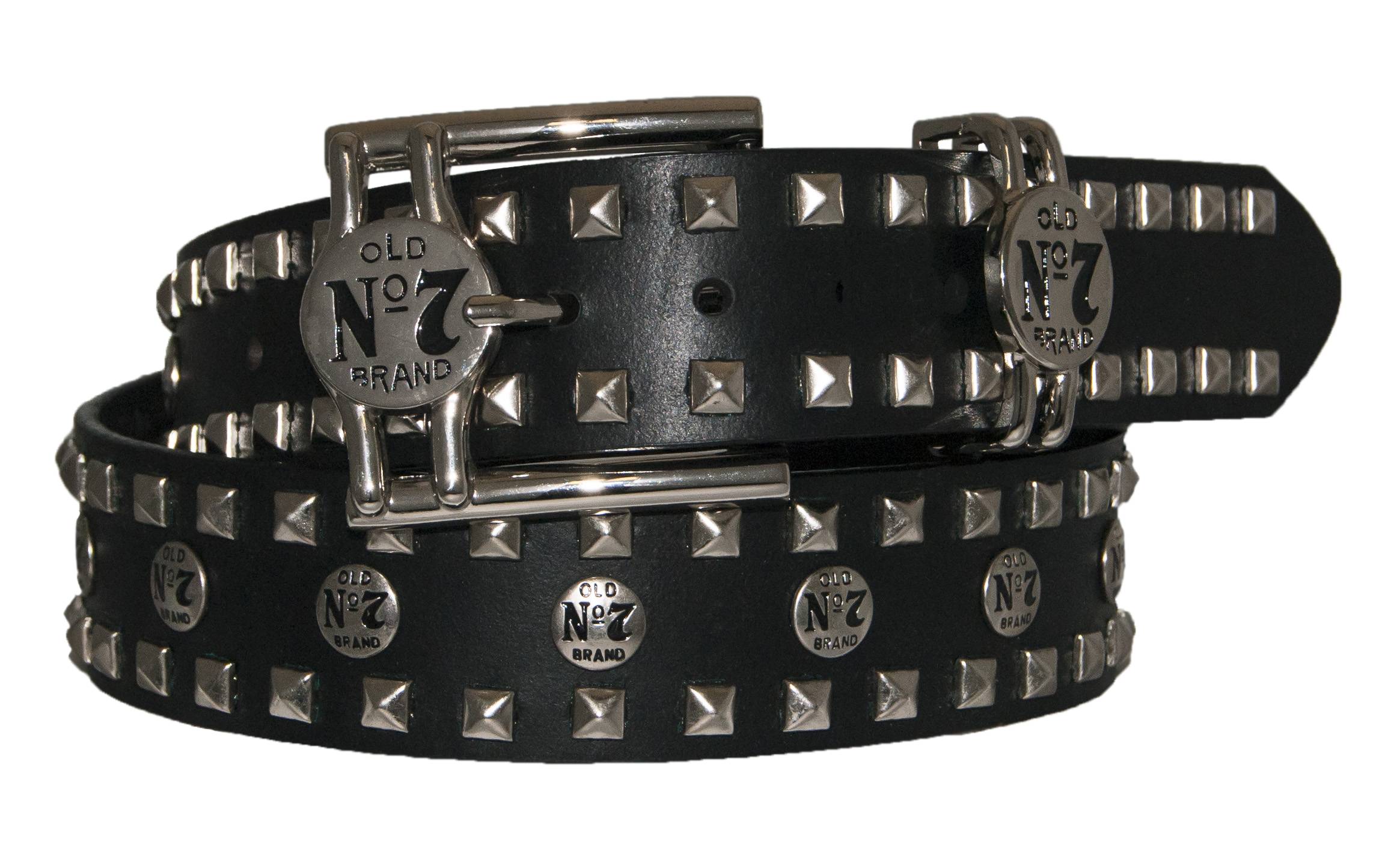 Jack Daniel's Old No.7 Leather Belt with Studs