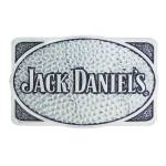 Jack Daniel's Rectangle Hammered Silver Buckle