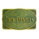Jack Daniel's Rectangle Hammered Brass Buckle