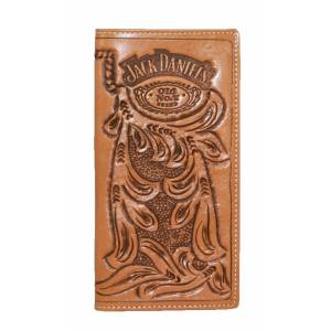 Jack Daniel's Hand-Tooled Leather Wallet