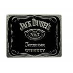 Jack Daniel's Square Old No.7 Bottle Logo Buckle - Silver/Black - 3.25x2.5
