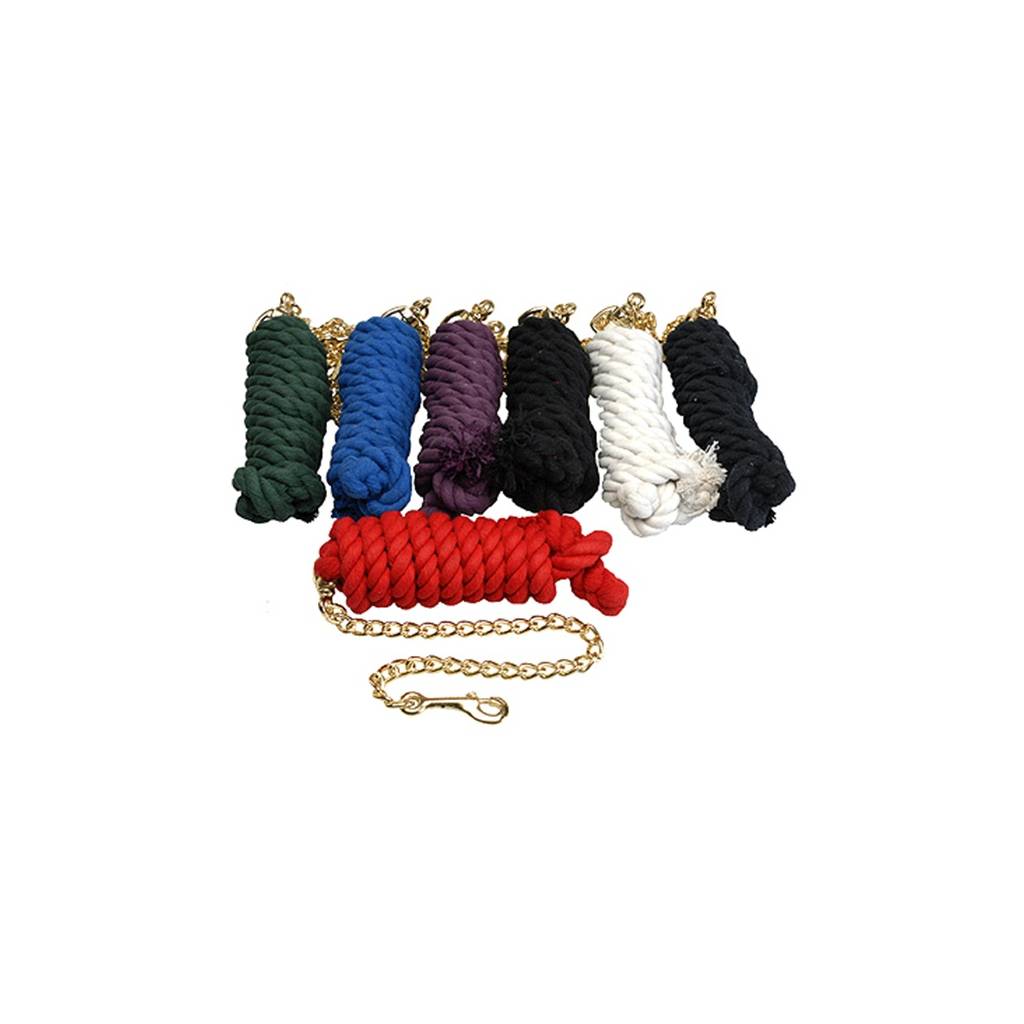 Jacks Cotton Lead Rope with Brass Plated Snap