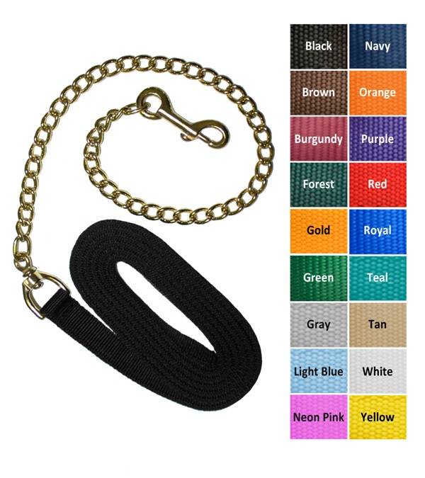 Jacks Lead Shank with 30" Solid Brass Chain