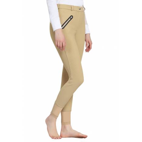 Tuffrider Ladies Tiffany Ribbed Breeches with Silicone Full Seat