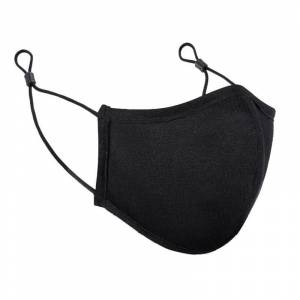Antimicrobial Cloth Washable Face Mask - Black