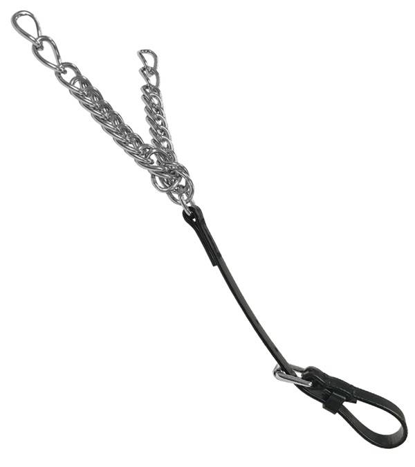 Feather-Weight Curb Chain with Throat Strap