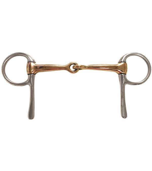 Jacks Copper Jointed Half Cheek Snaffle Bit