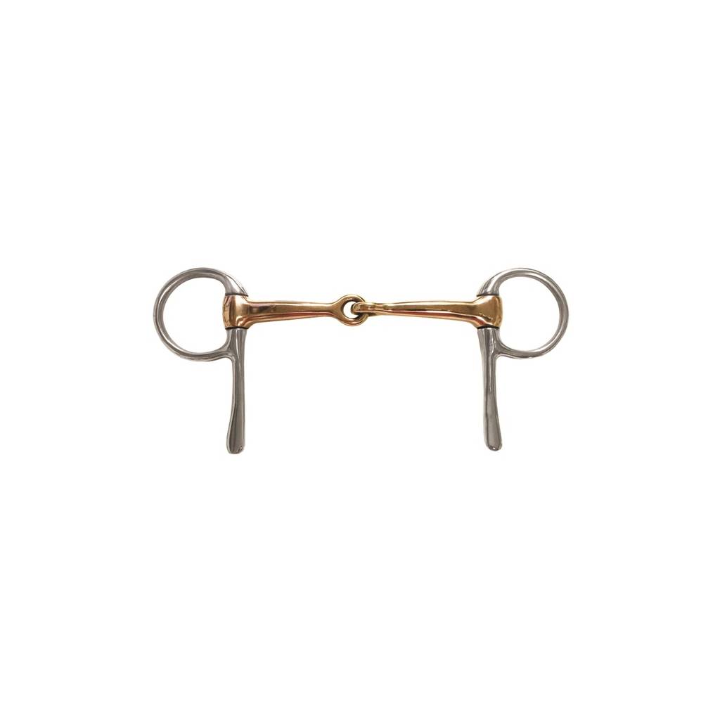 Jacks Copper Jointed Half Cheek Snaffle Bit