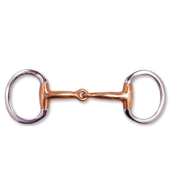 Jacks Eggbutt Copper Snaffle Bit