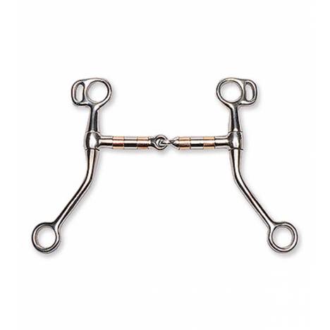 Jacks Copper Rollermouth Snaffle Bit