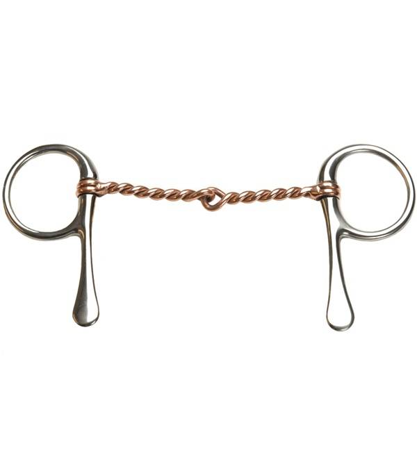 Jacks Copper Twisted Wire Snaffle Bit