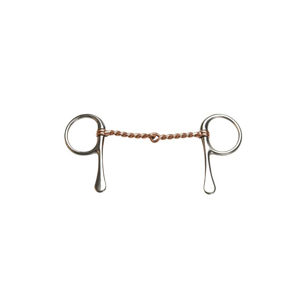 Jacks Copper Twisted Wire Snaffle Bit