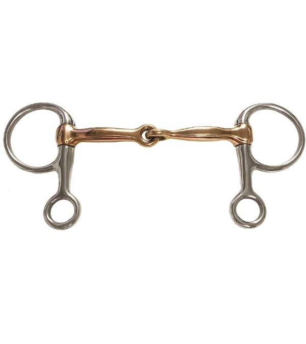 Jacks Half Cheek Jointed Copper Snaffle Bit