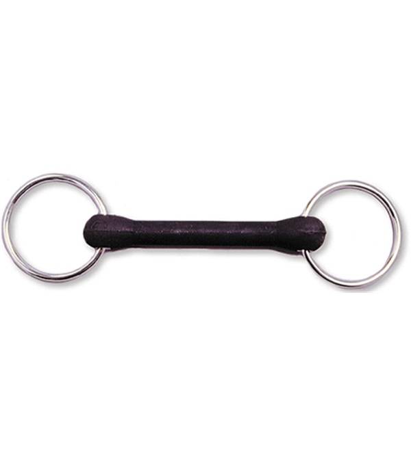 Jacks Rubber Covered Mouth Loose Ring Snaffle Bit