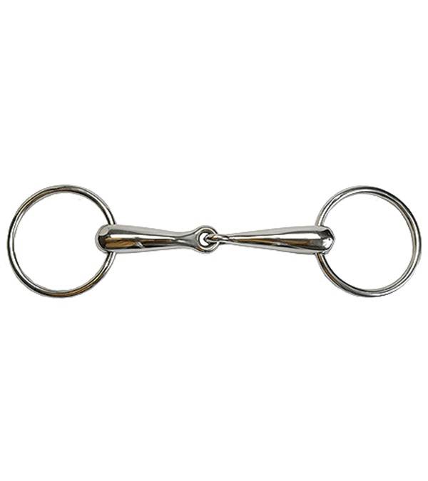 Jacks Hollow Mouth Loose Ring Snaffle Bit - 13mm Mouth Thickness