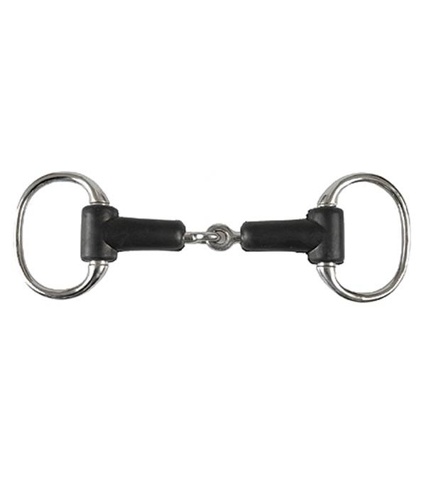 Jacks Rubber Jointed Eggbutt Snaffle Bit