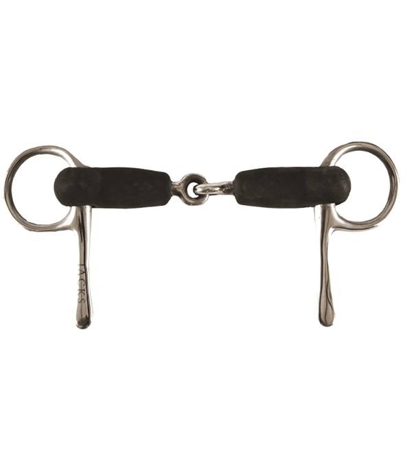 Jacks Soft Rubber Half Cheek Snaffle Bit