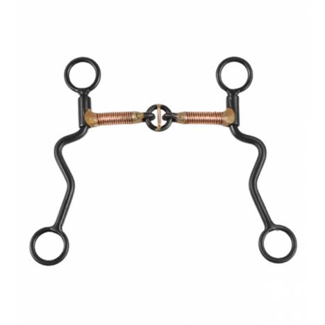 Jacks Training Snaffle Bit - Jointed Copper Twisted Wire Mouth